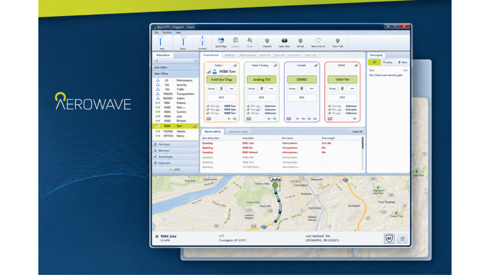 RadioPro Dispatch Software Client screenshot