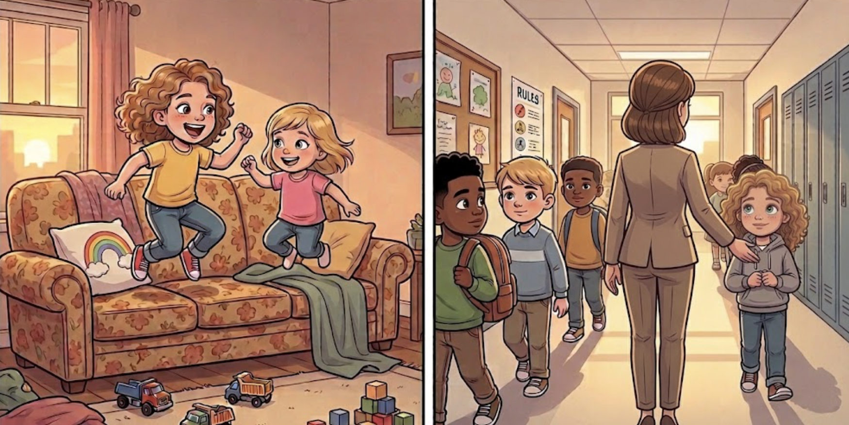 Charlotte at home and at school reference