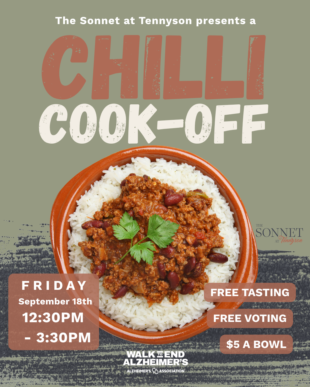 Chili Cook-Off, Alzheimer's Fundraiser