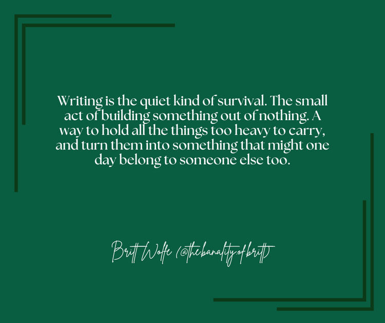 Inspiration From Britt Wolfe Author