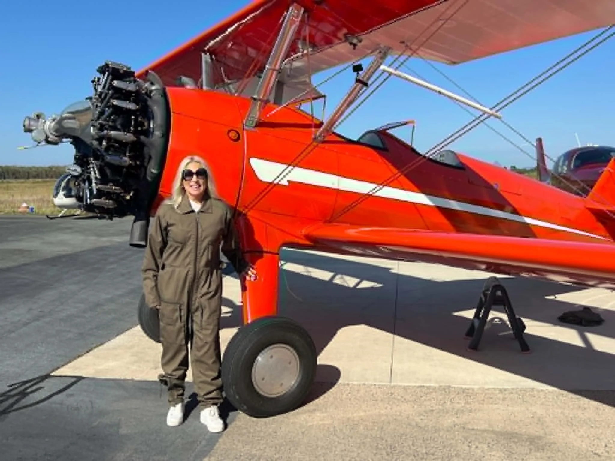 Lisa on Warbird Adventure Flights