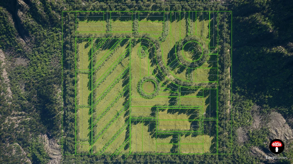 Top-down width and density control