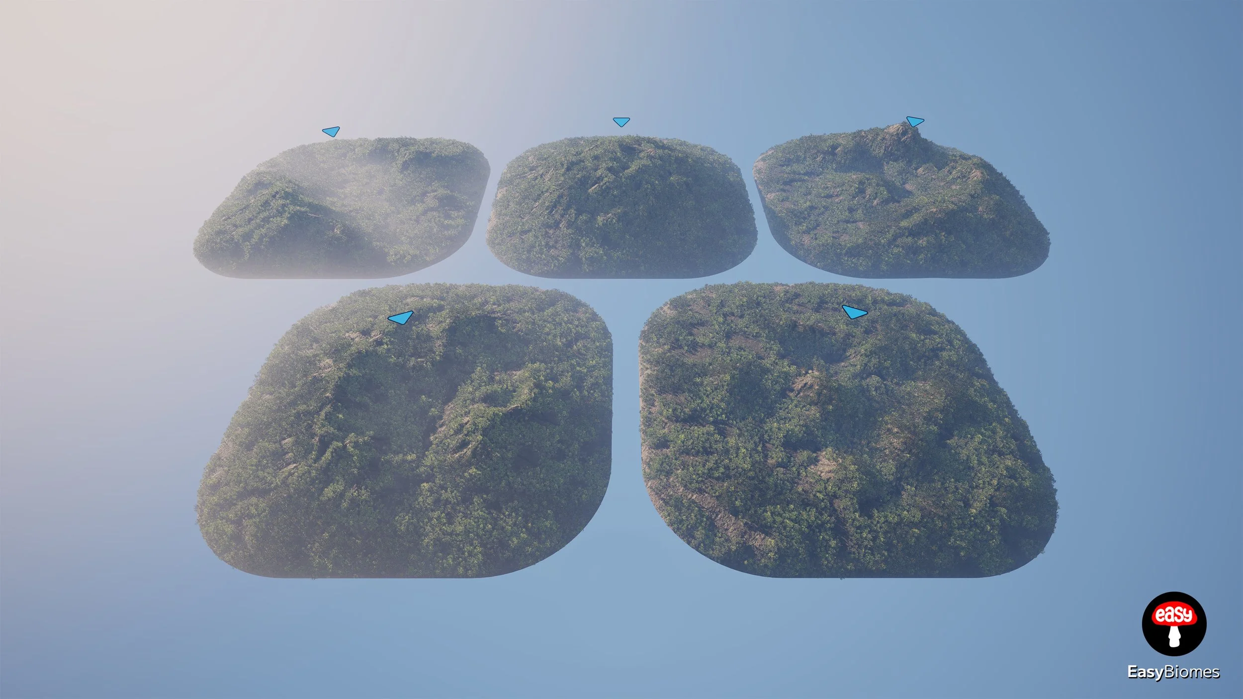 Overview of procedural mountain and hill biomes – Unreal Engine 5 PCG