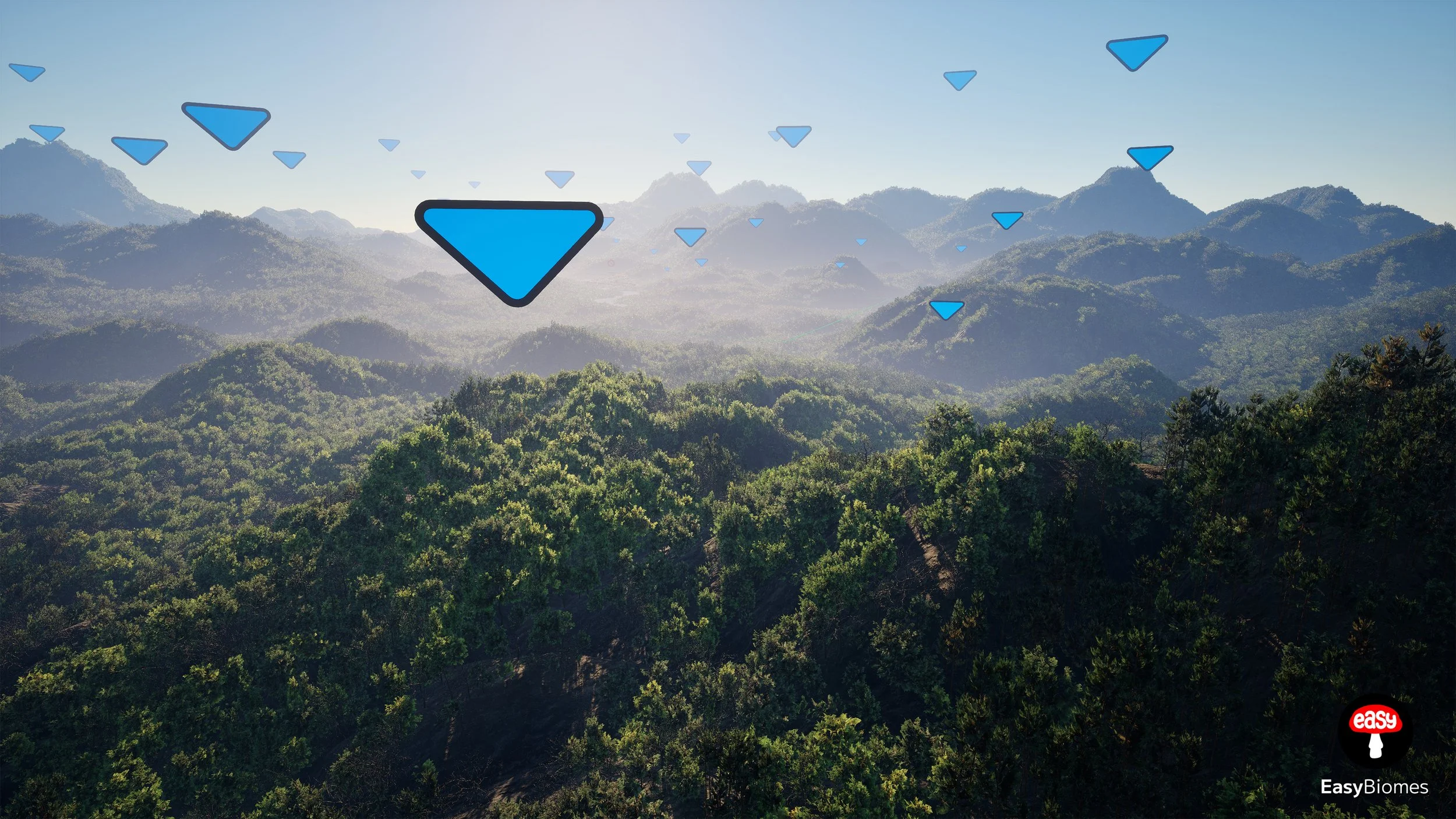 Photorealistic distant mountains and terrain layers – Unreal Engine 5