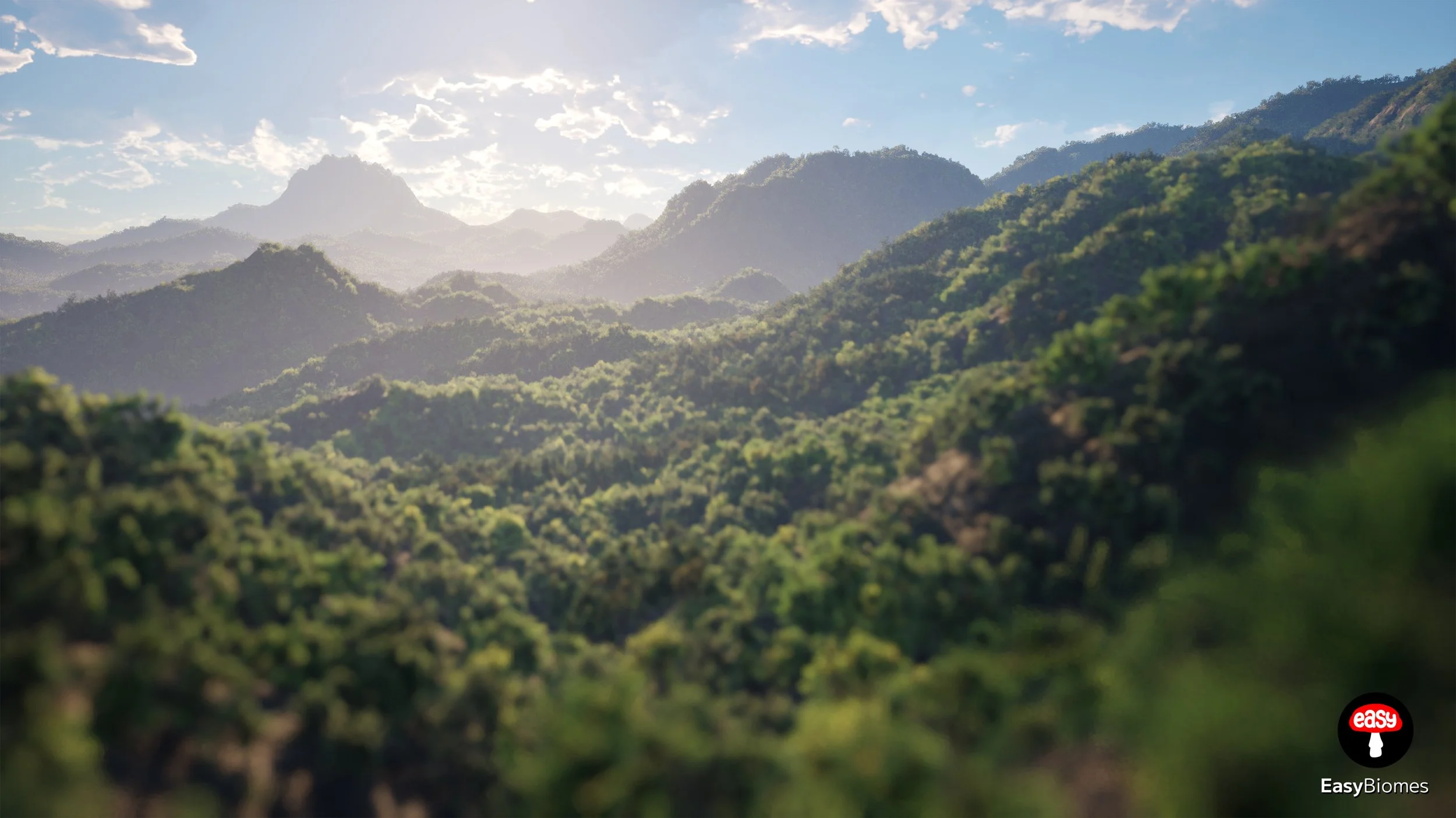 Natural distant hills and mountains with realistic scale – UE5 biome