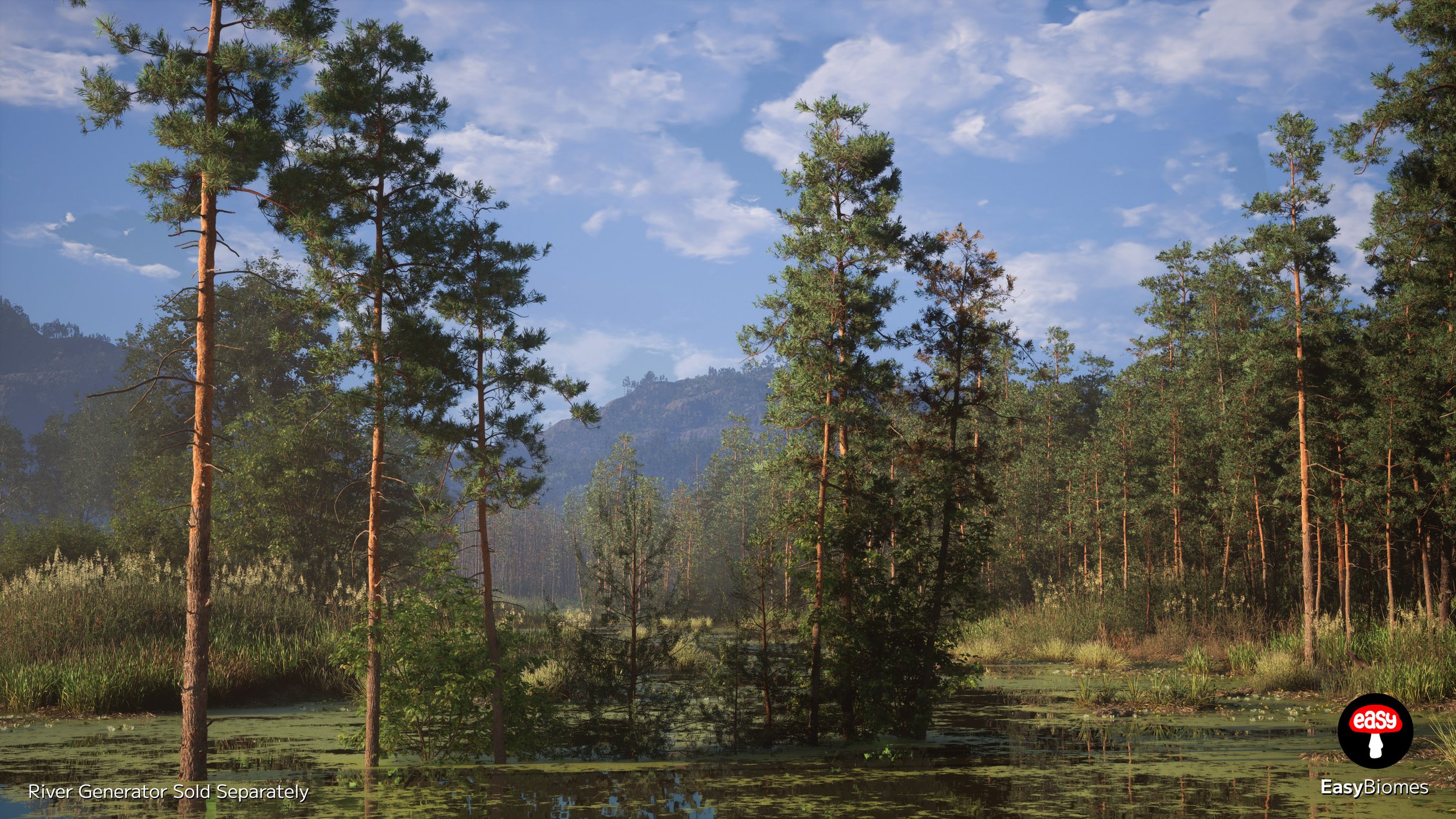 Ultra realistic pine forest biome with natural terrain – Unreal Engine 5