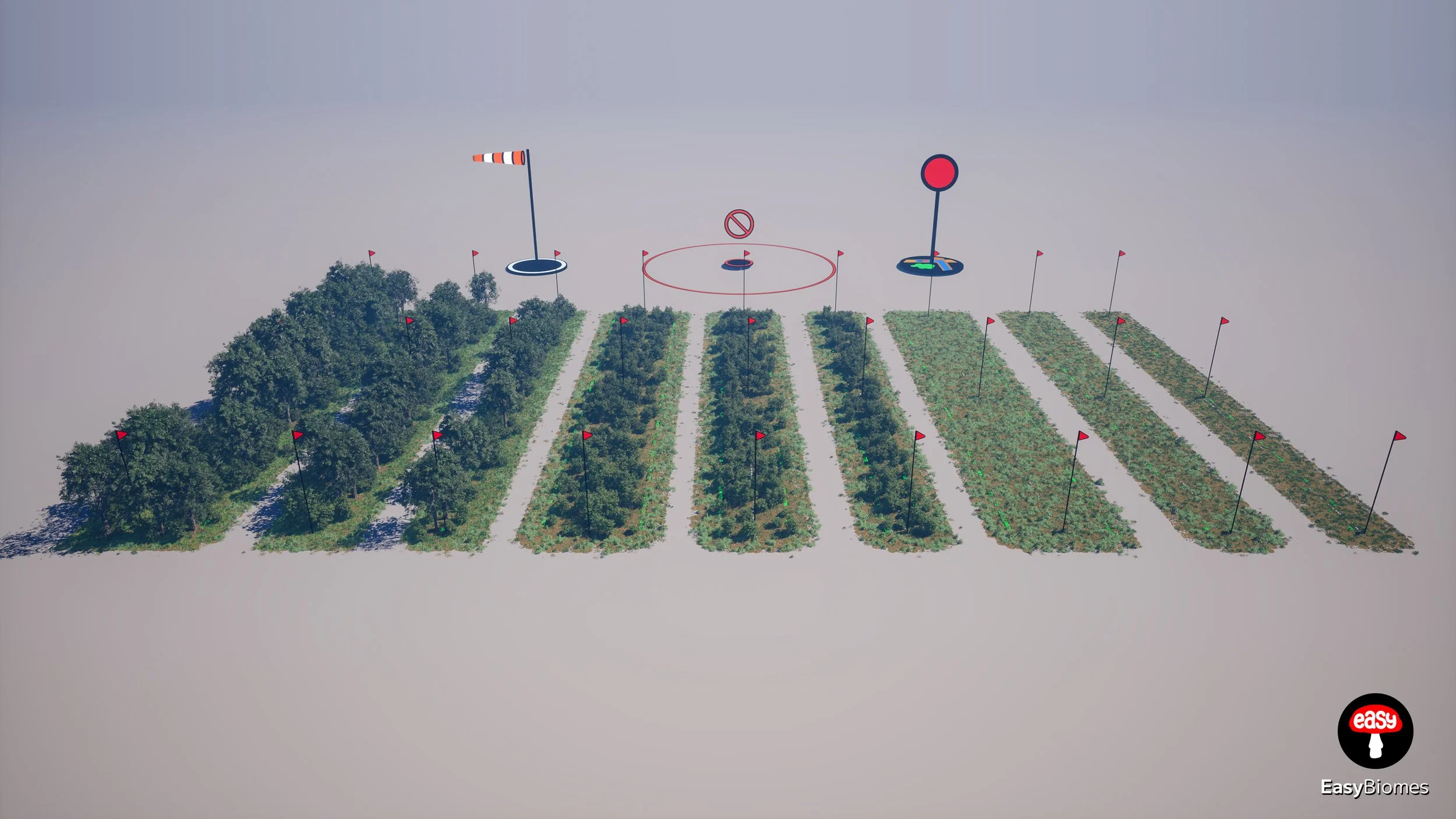 Forest Strip overview – UE5 PCG spline forests