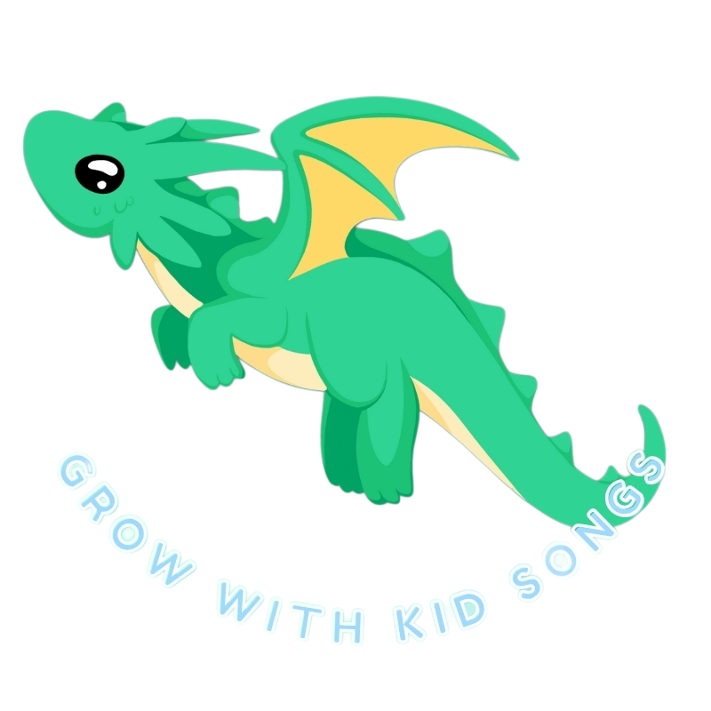 Grow With Kid Songs dragon mascot