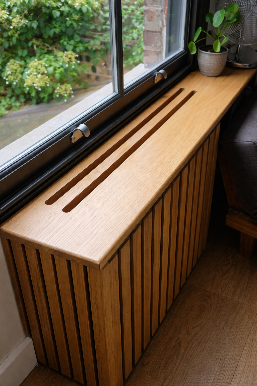 Oak radiator cover