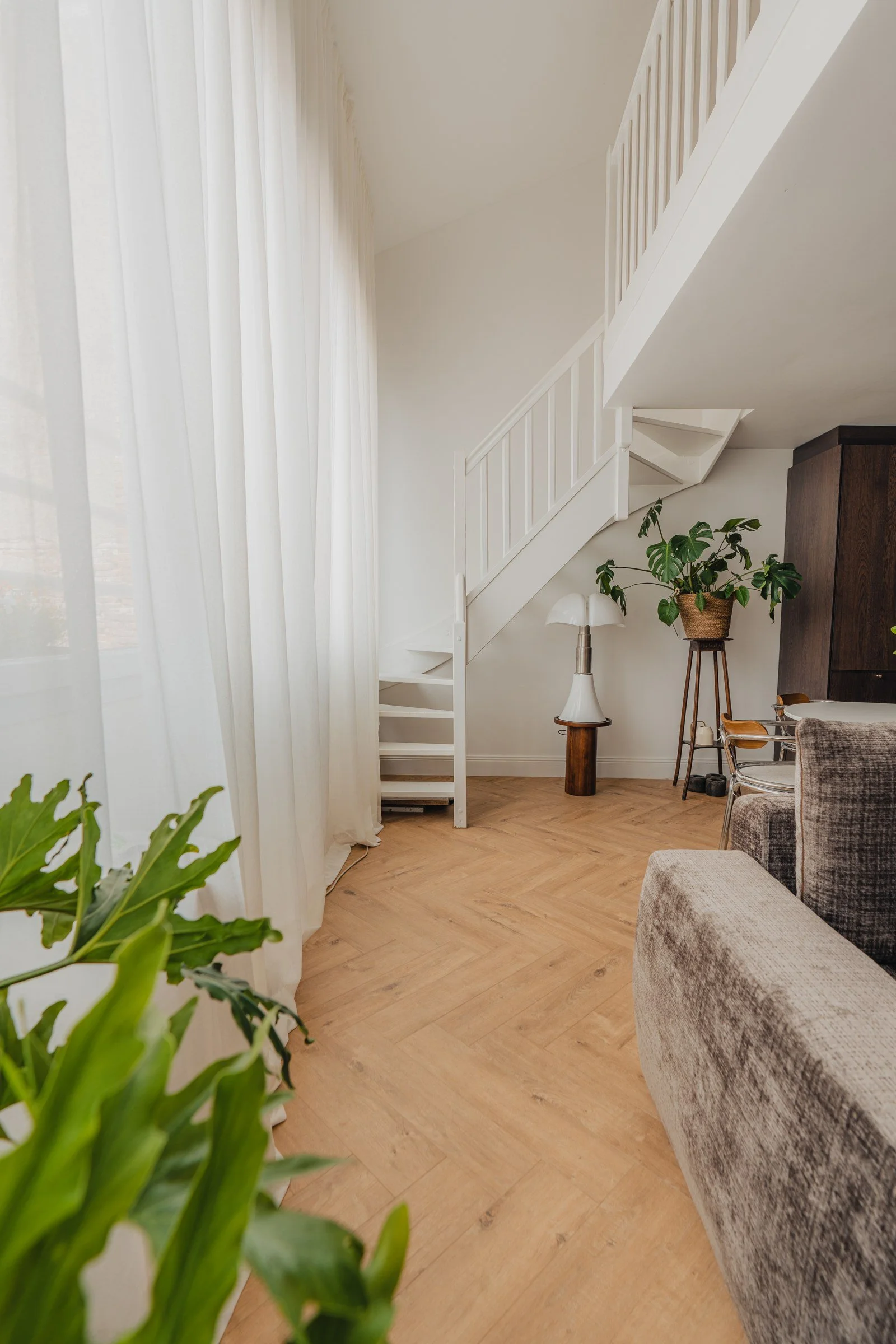 Bayard, escalier et circulation sous les toits