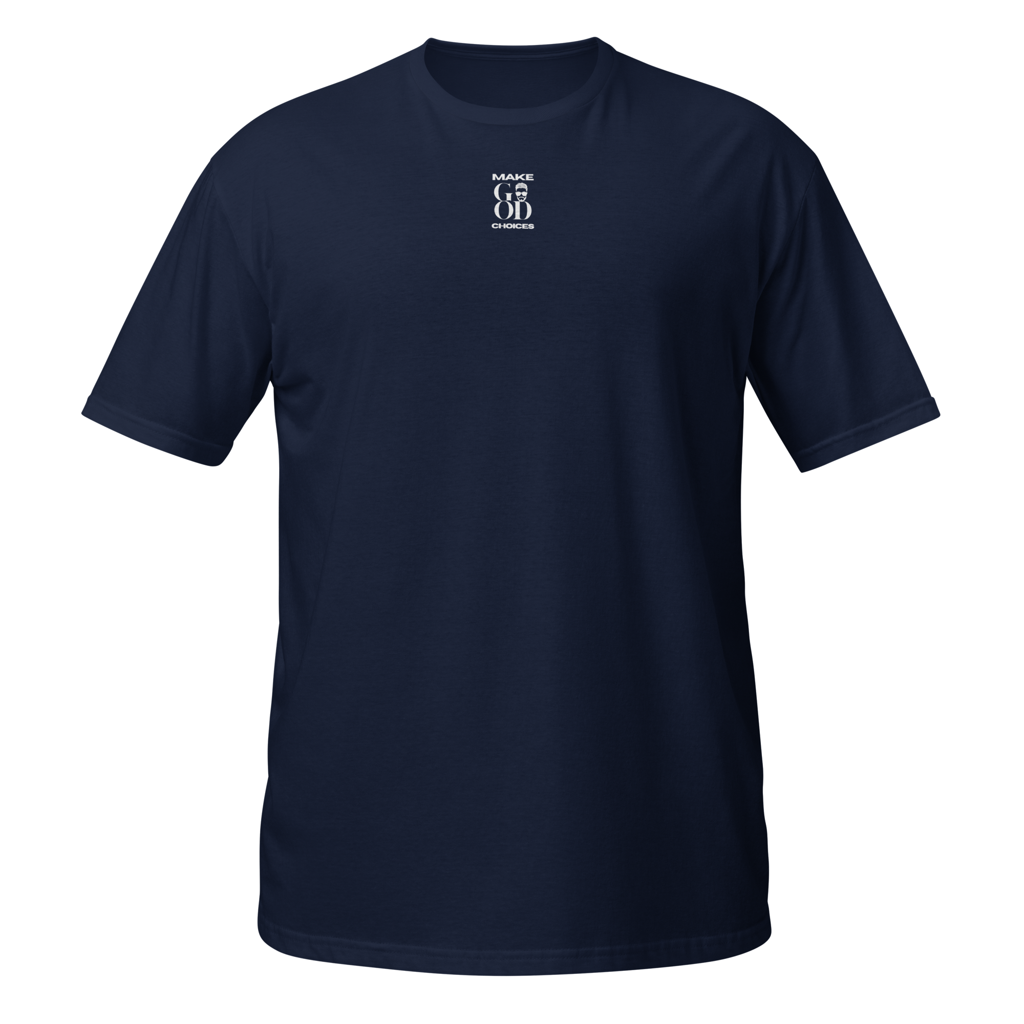 Front of the Make Good Choices You Are Extraordinary T-shirt with the small Make Good Choices logo.