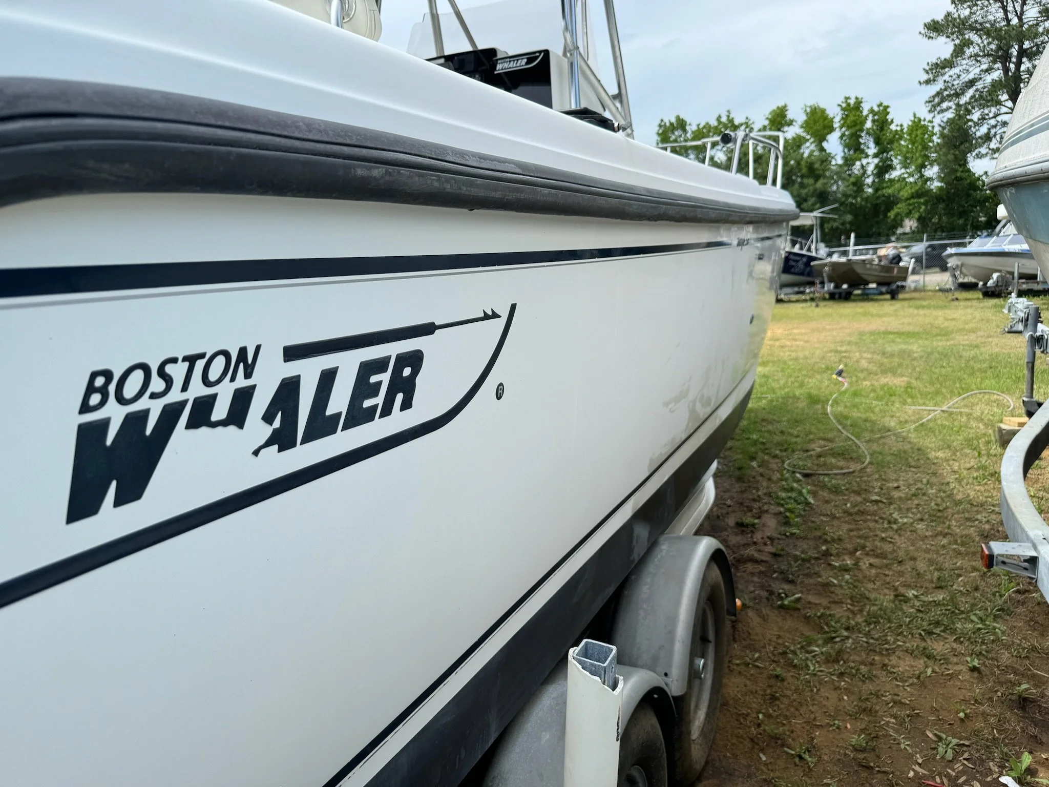 Boston Whaler boat detailed by Kraken Harbor