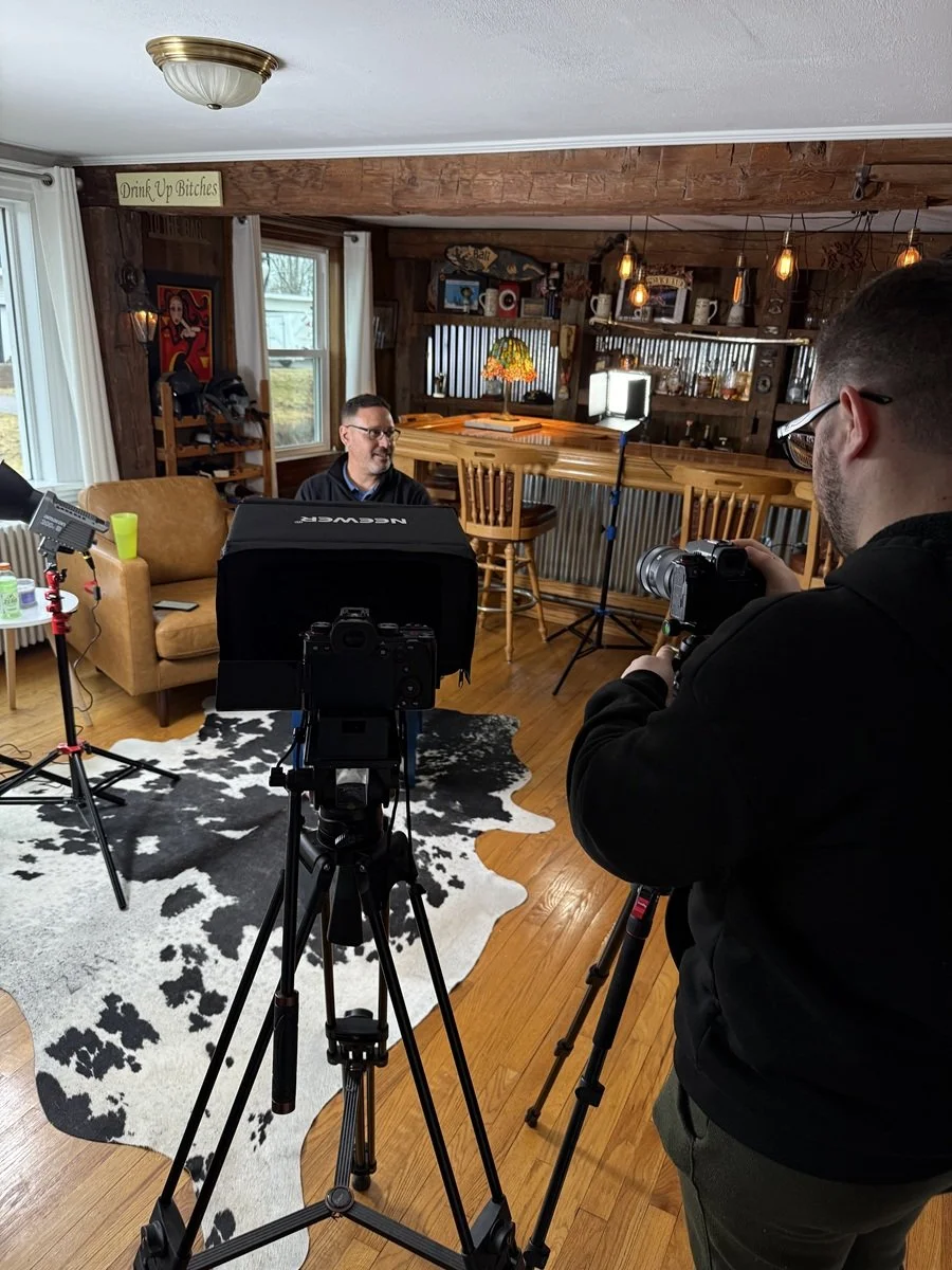 Behind the scenes filming the Clotheslyne crowdfunding video