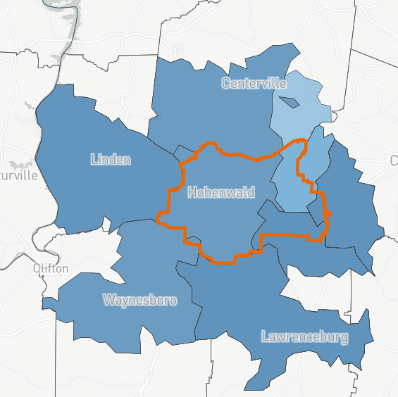 Lewis County Risk Map