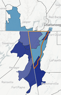 Dade County Data Map