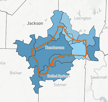 Chester County Public Health Map