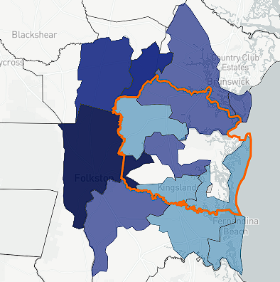 Camden County Measles Risk Map