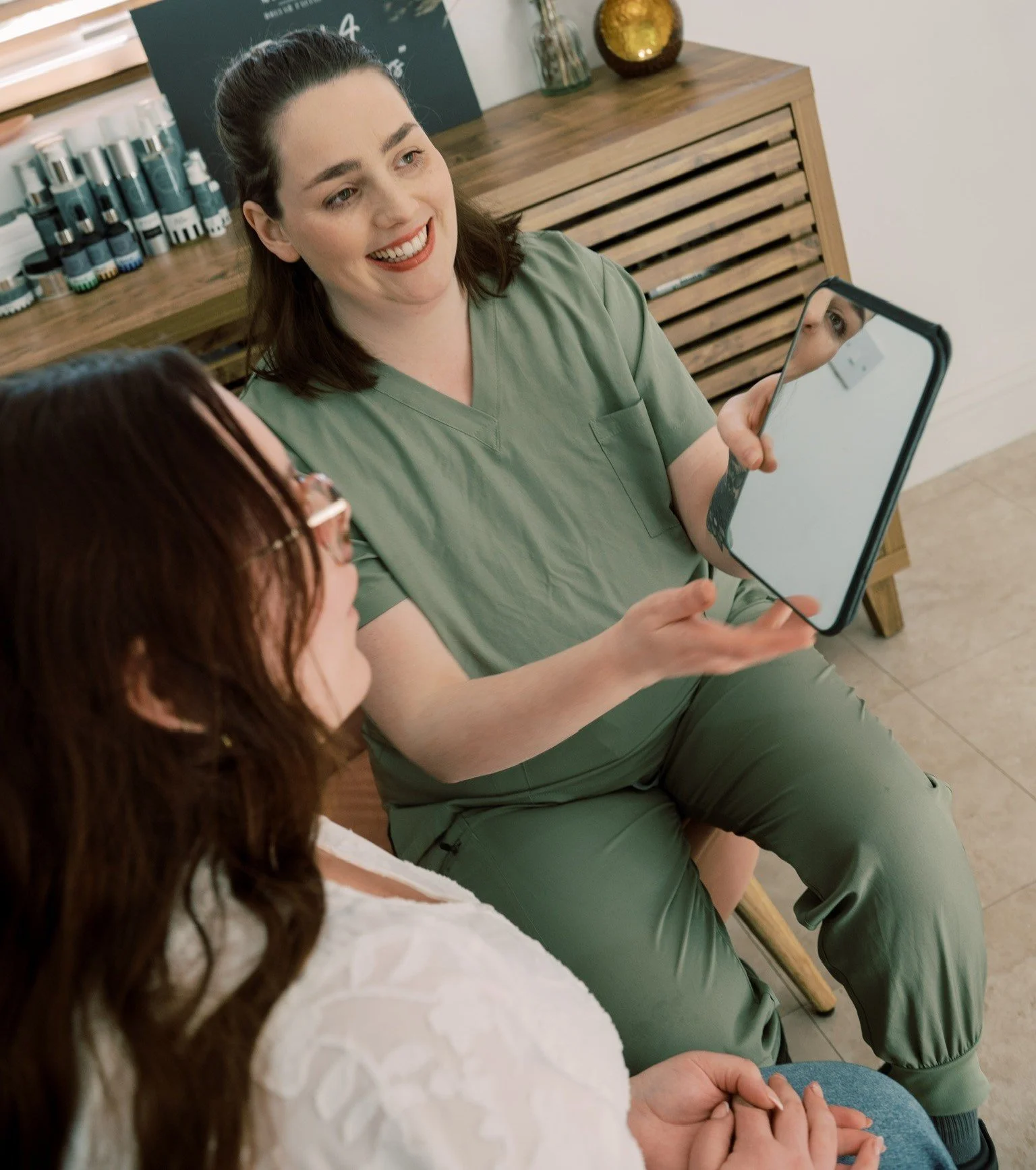 A personalised aesthetic treatment consultation at Straday Studio in Fareham