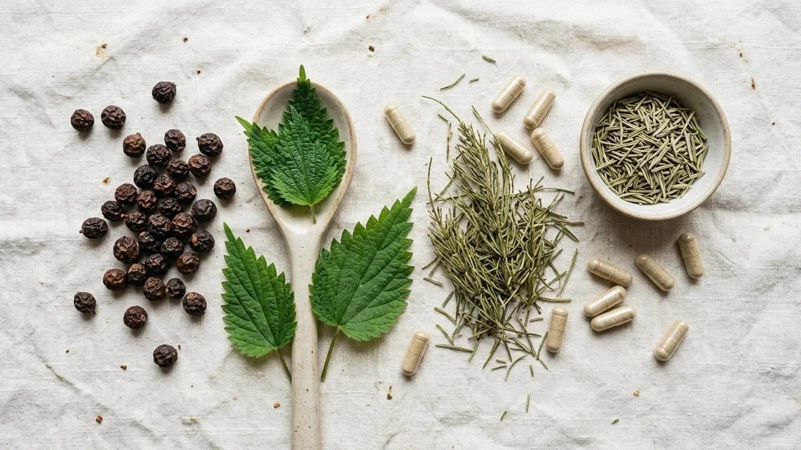 Natuurlijke DHT-blokkers zoals Saw Palmetto, pompoenpit en rozemarijn