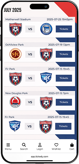 Tickedy fixtures screen