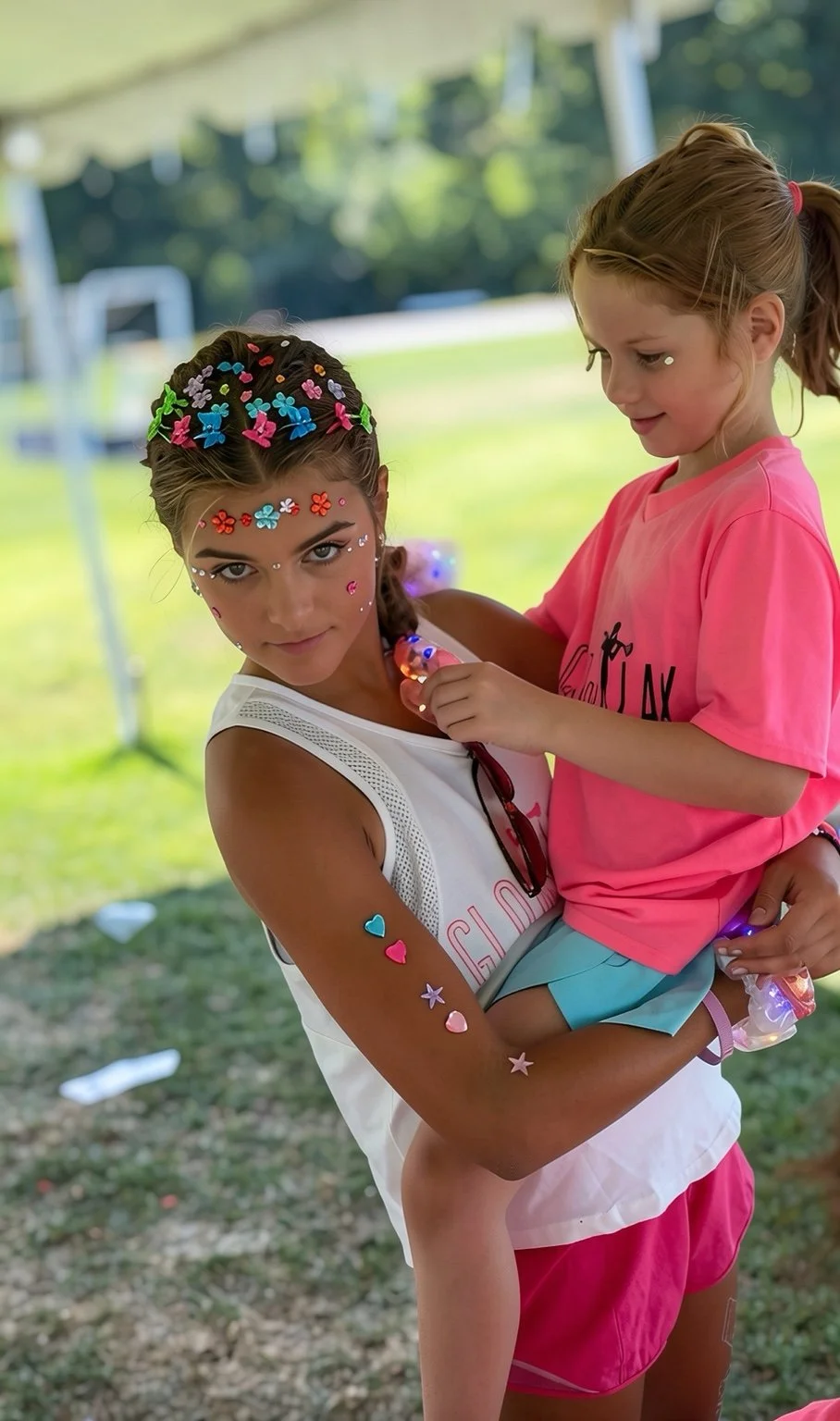 A GLOW coach connecting with a young player.