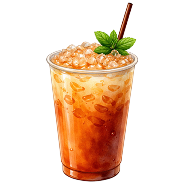 Thai Iced Tea inspired cocktail course