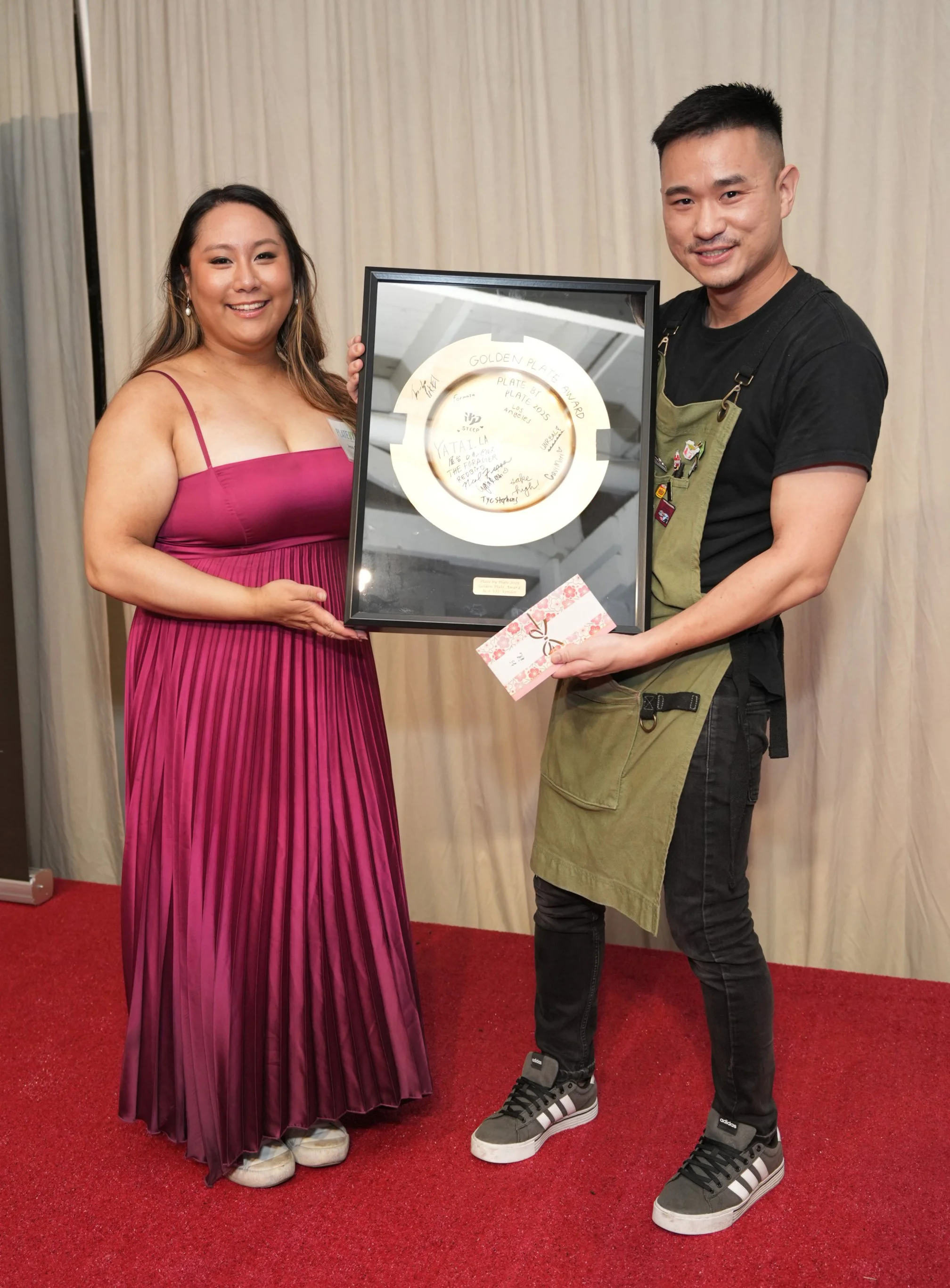 Receiving the Plate by Plate Best Vendor award