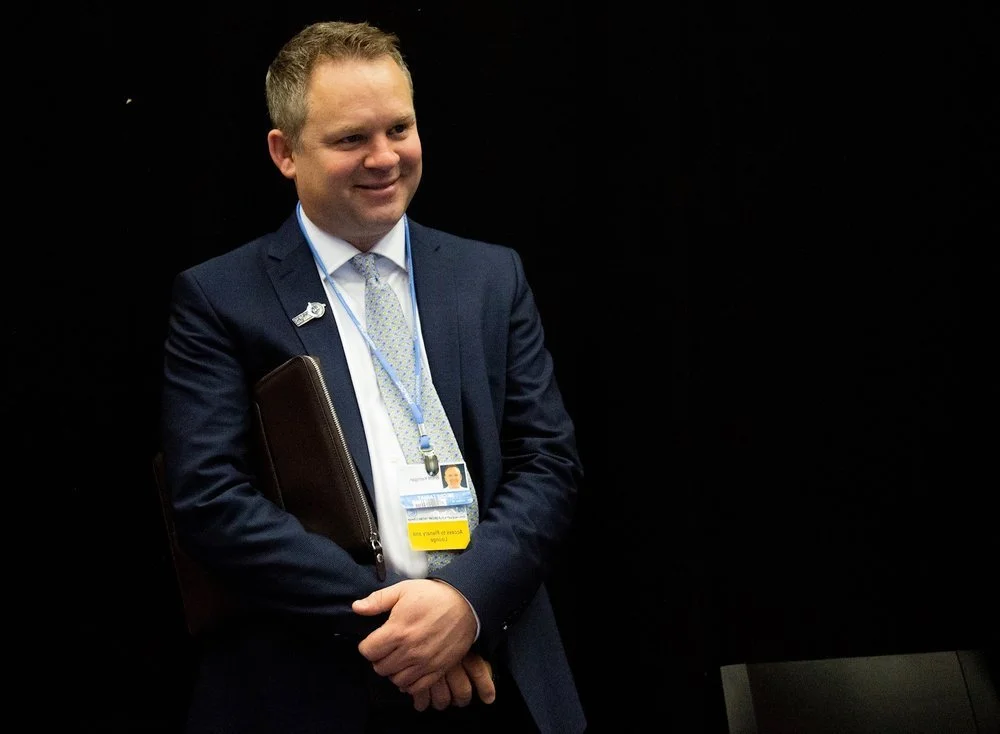 Brent Kerrigan at COP26 climate summit, Glasgow 2021