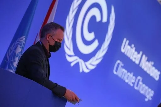 Brent Kerrigan at COP26, Glasgow, Scotland, 2021