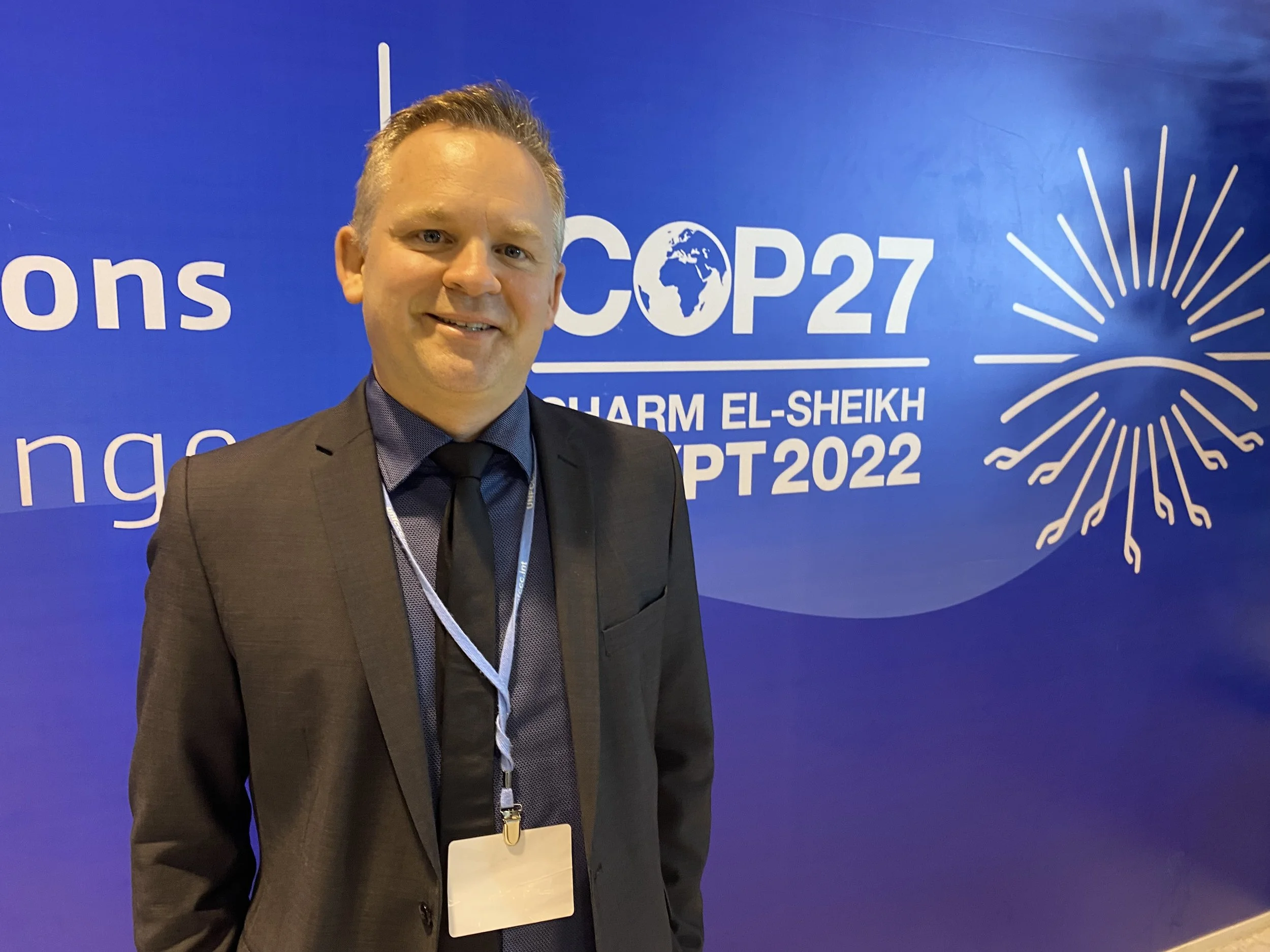 Brent Kerrigan at COP27, Sharm El-Sheikh 2022
