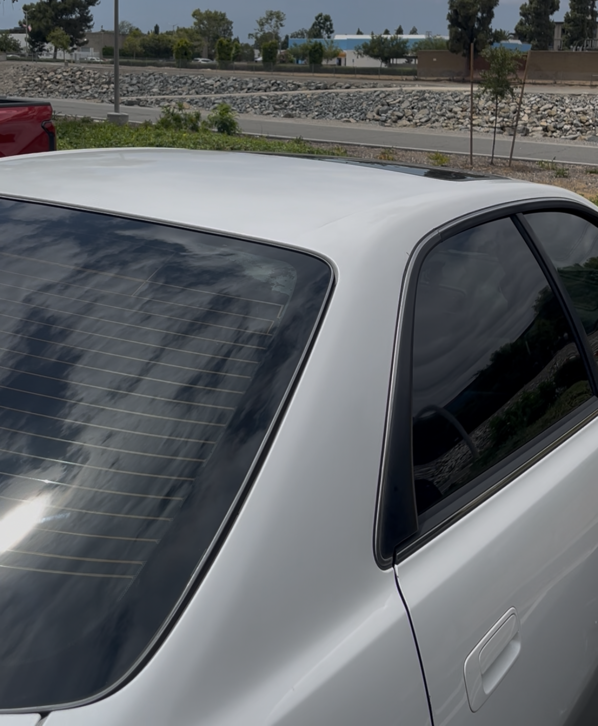 Mobile window tinting service completed at a home in Costa Mesa, California