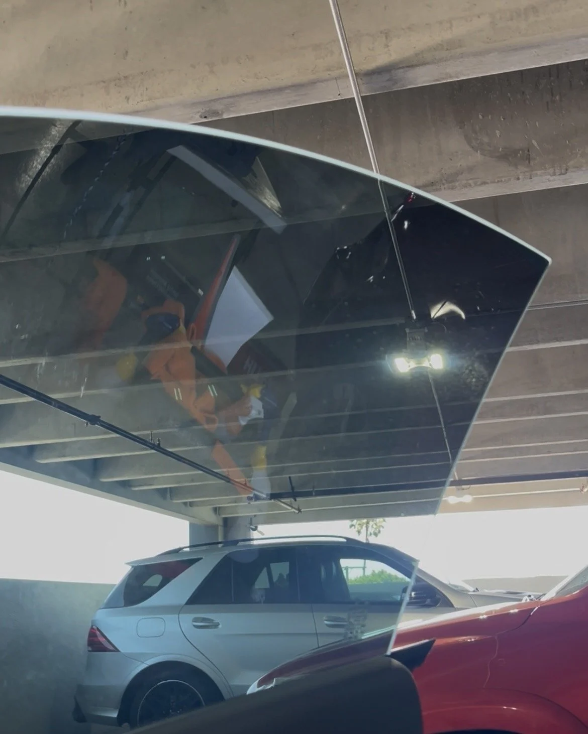 Carbon Series window tint close-up