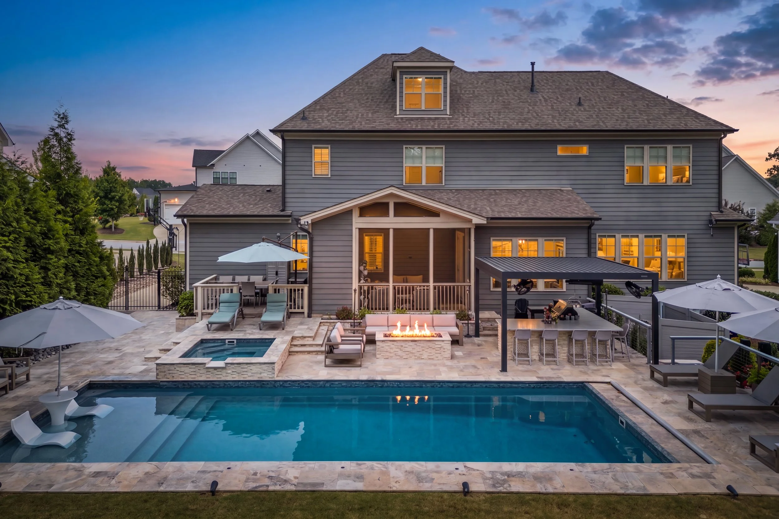 Professionally photographed home exterior in Cary, NC
