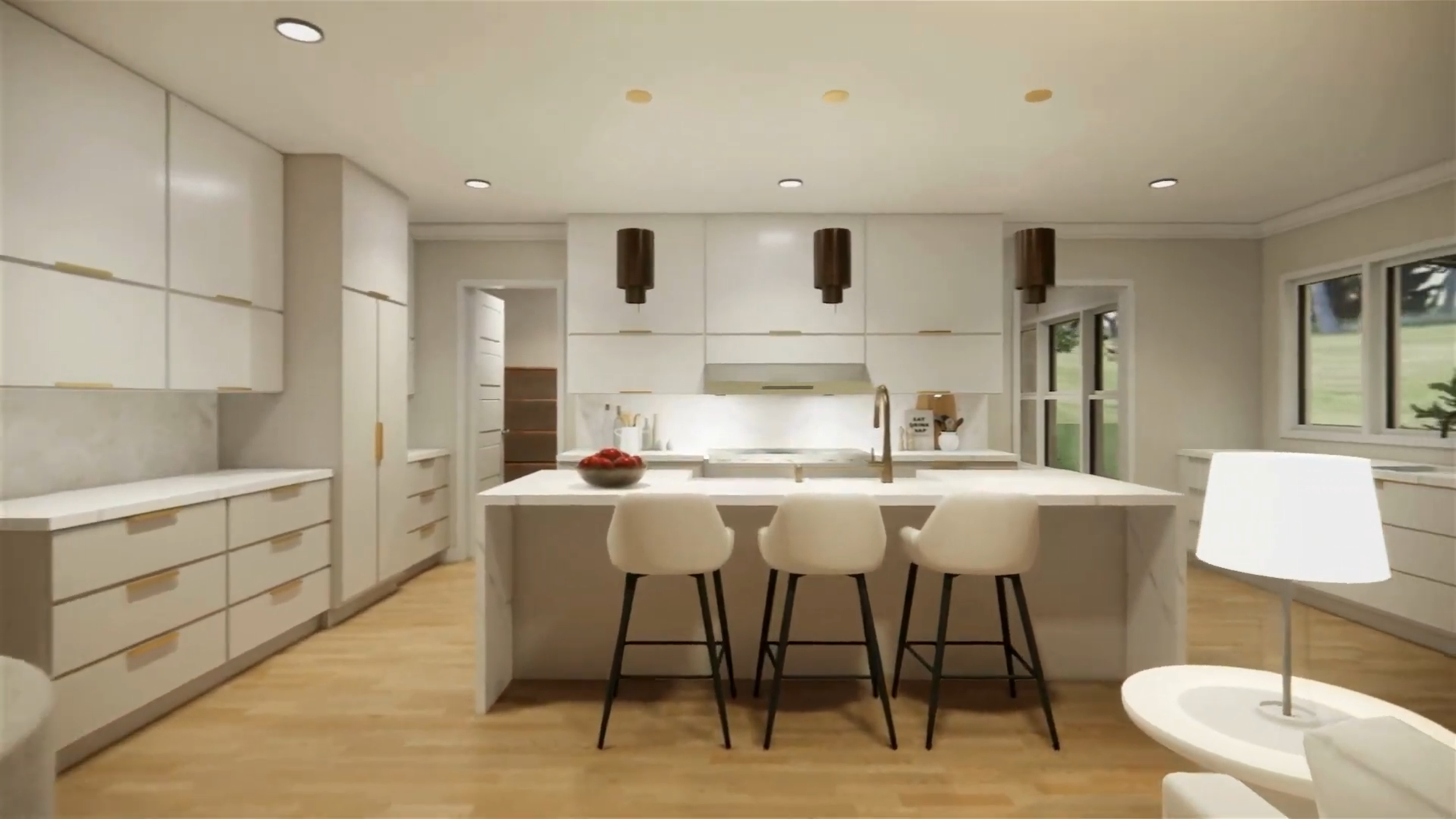A raw frame captured from the walkthrough video