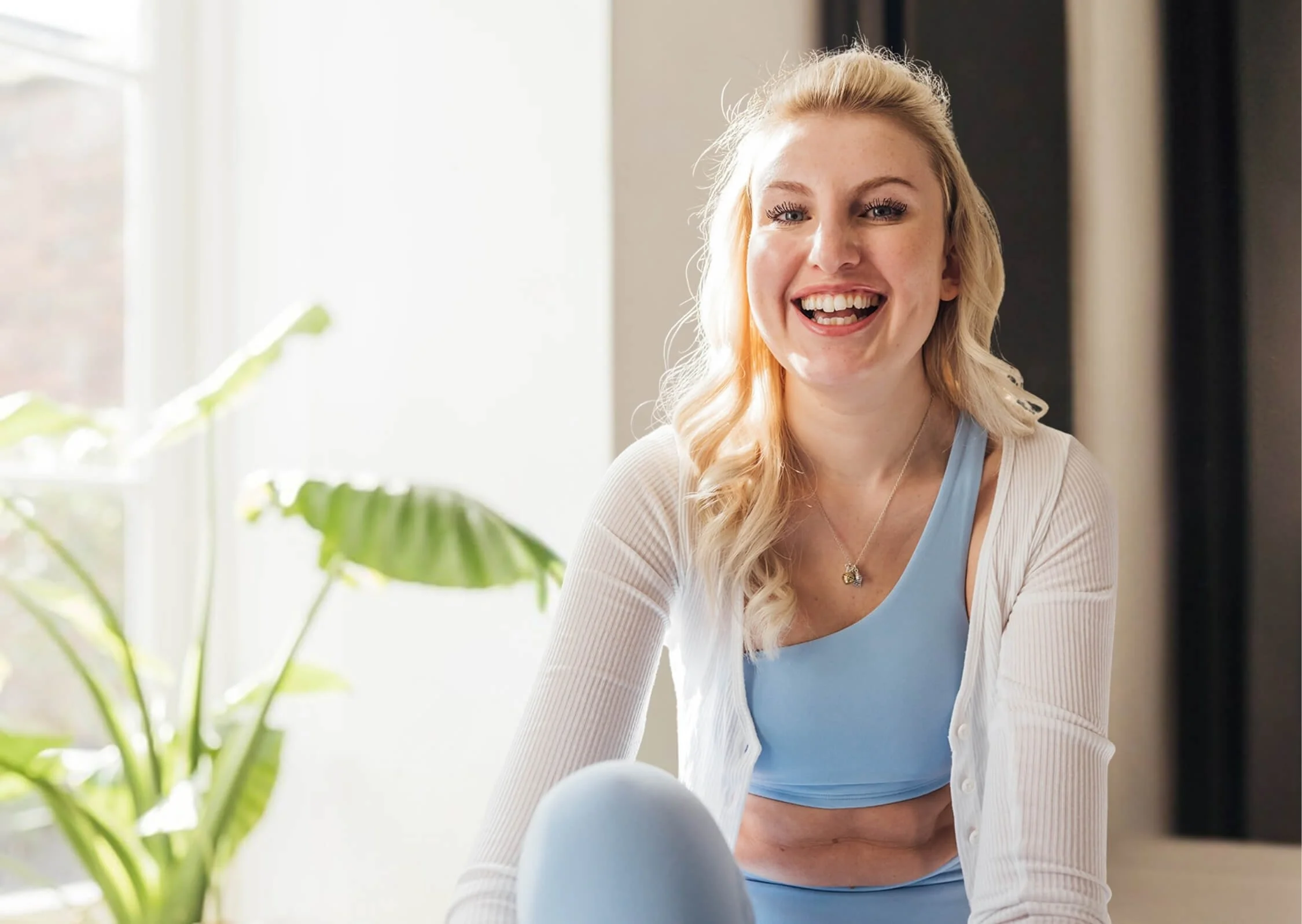Hannah Sanders teaching Pilates at Lauren Hilton Pilates in Shrewsbury