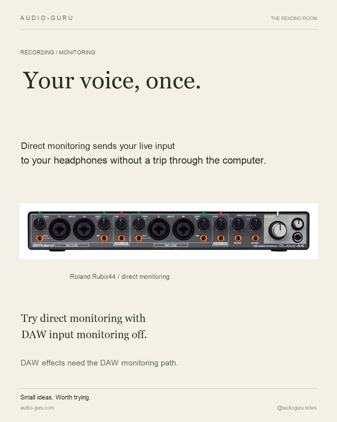 Your voice, once.