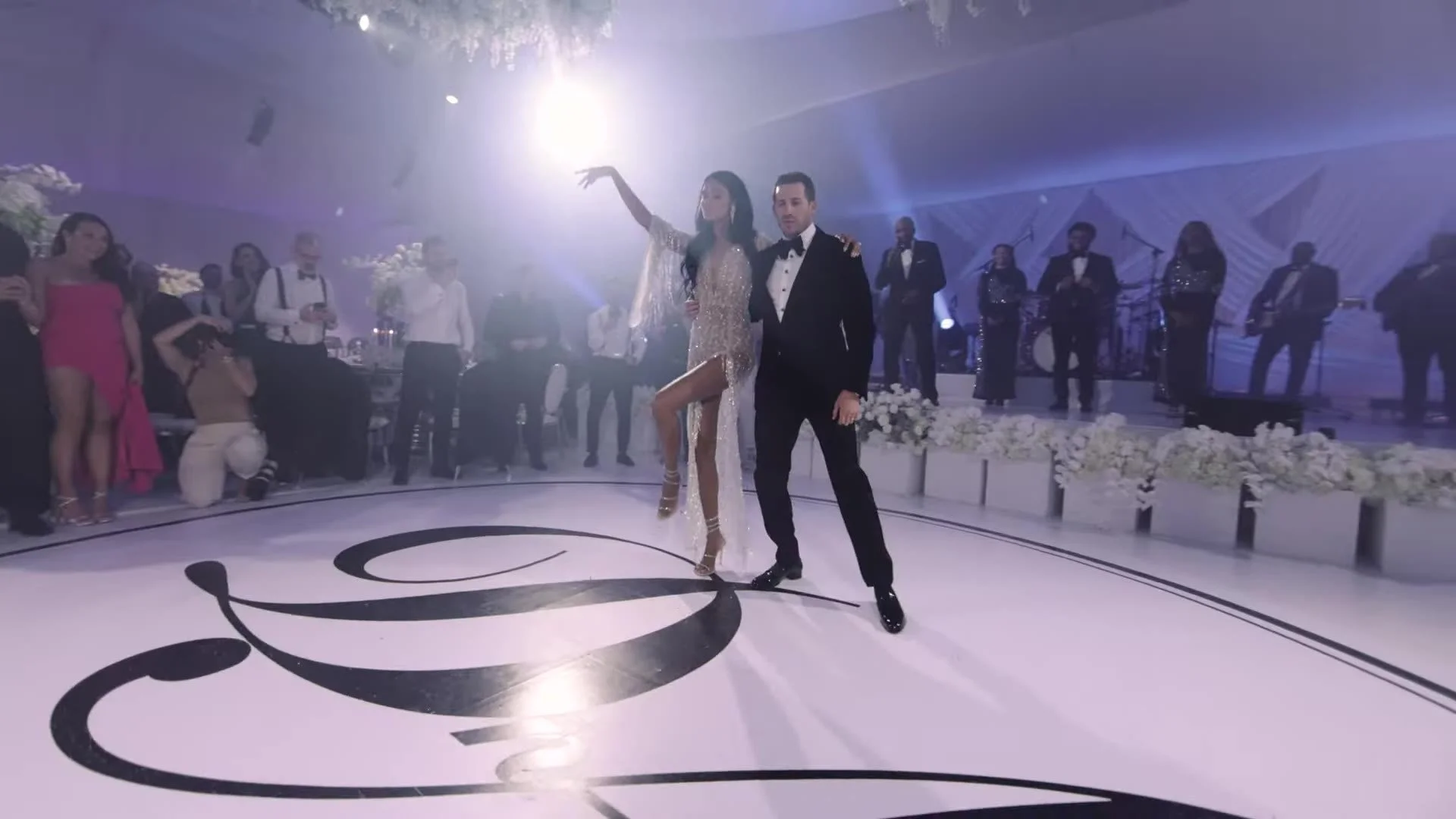 Daniela and Adam first dance on DA floor at Amanera Dominican Republic