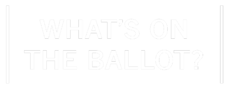 What's on the ballot?