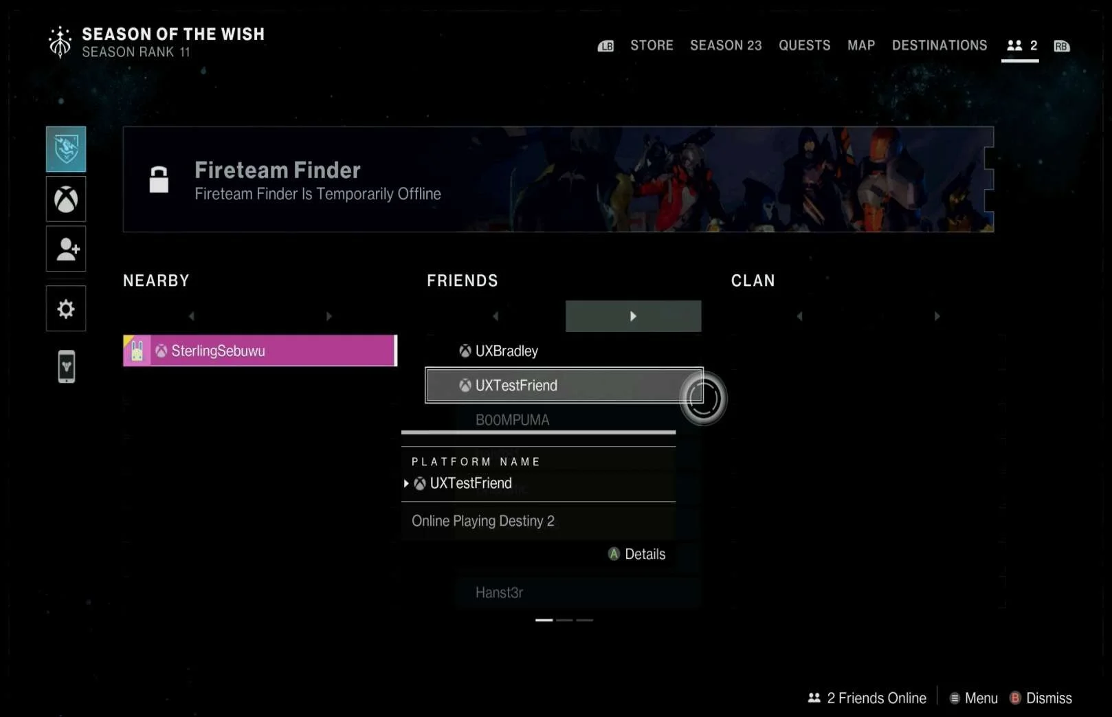 Social Features research screenshot