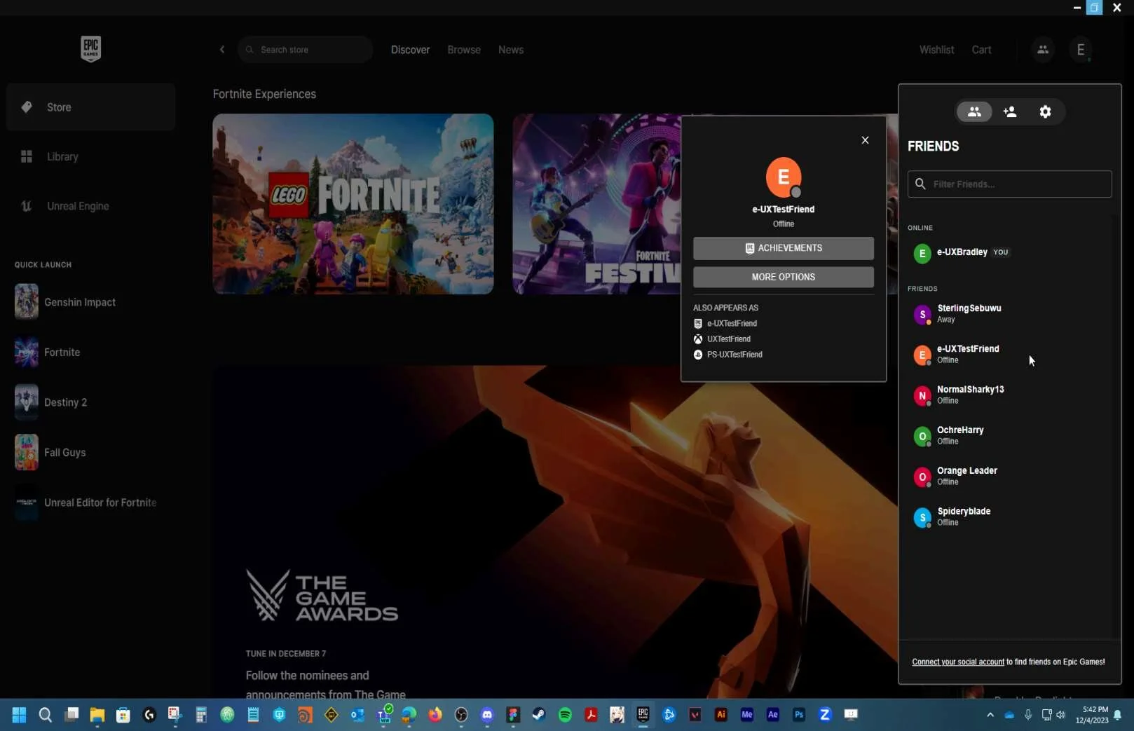 Social Features research screenshot