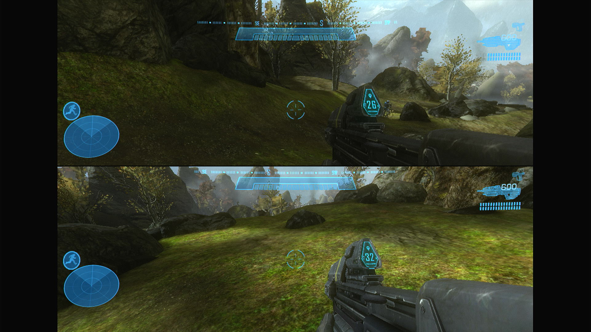 Halo Reach two player split screen