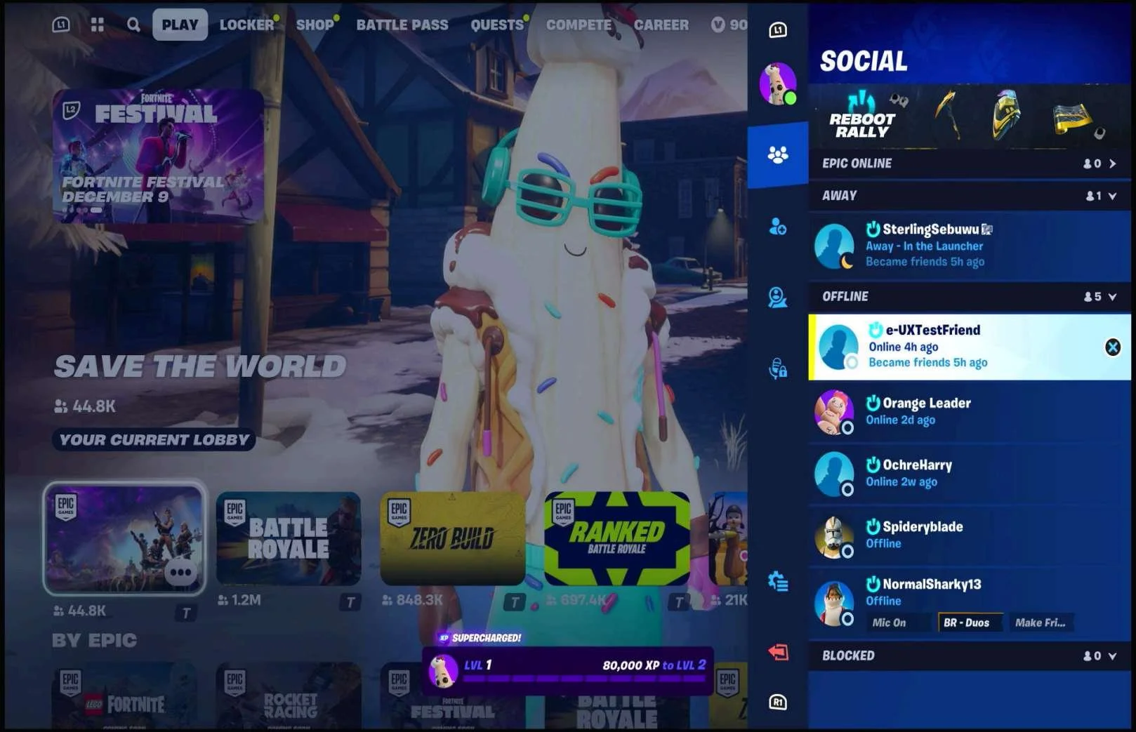 Social Features research screenshot