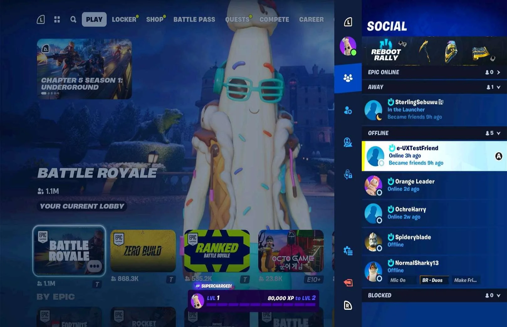 Social Features research screenshot