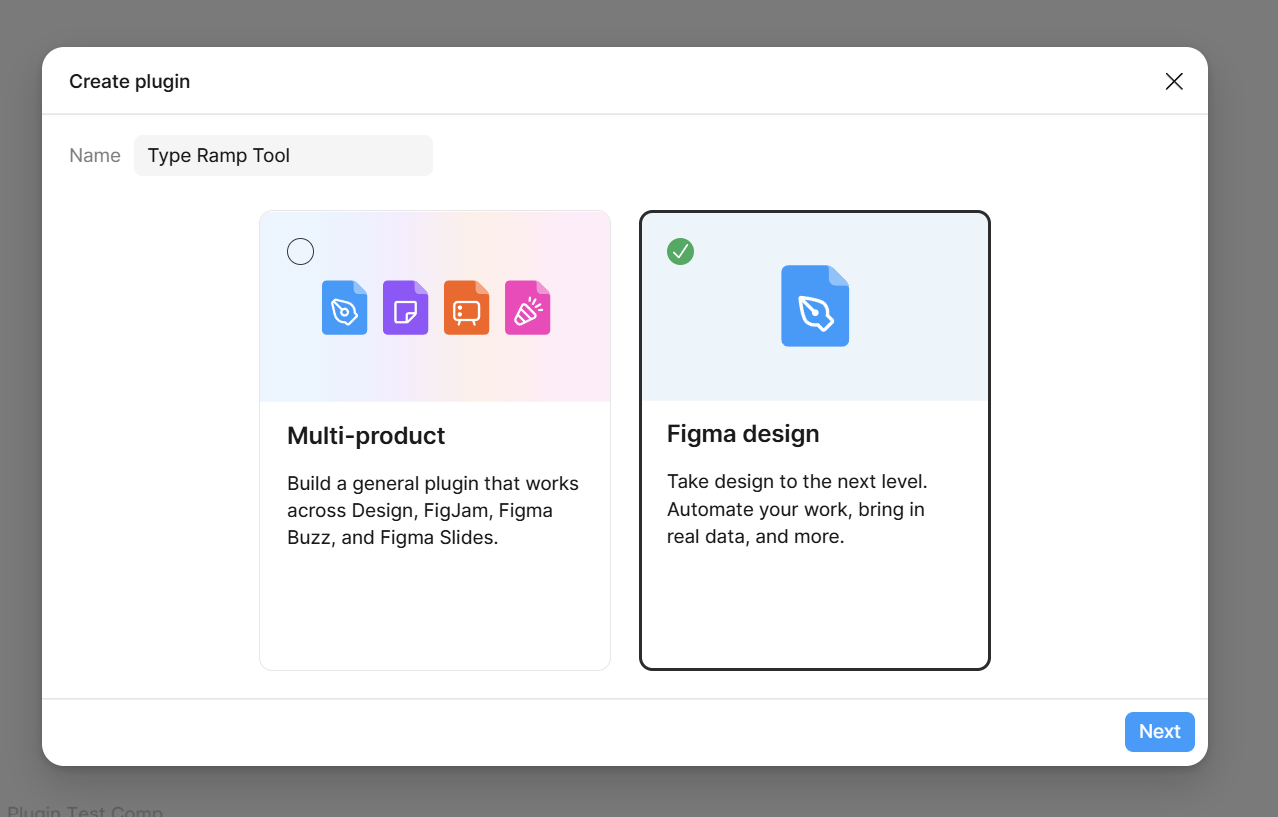 Creating a new Figma development plugin