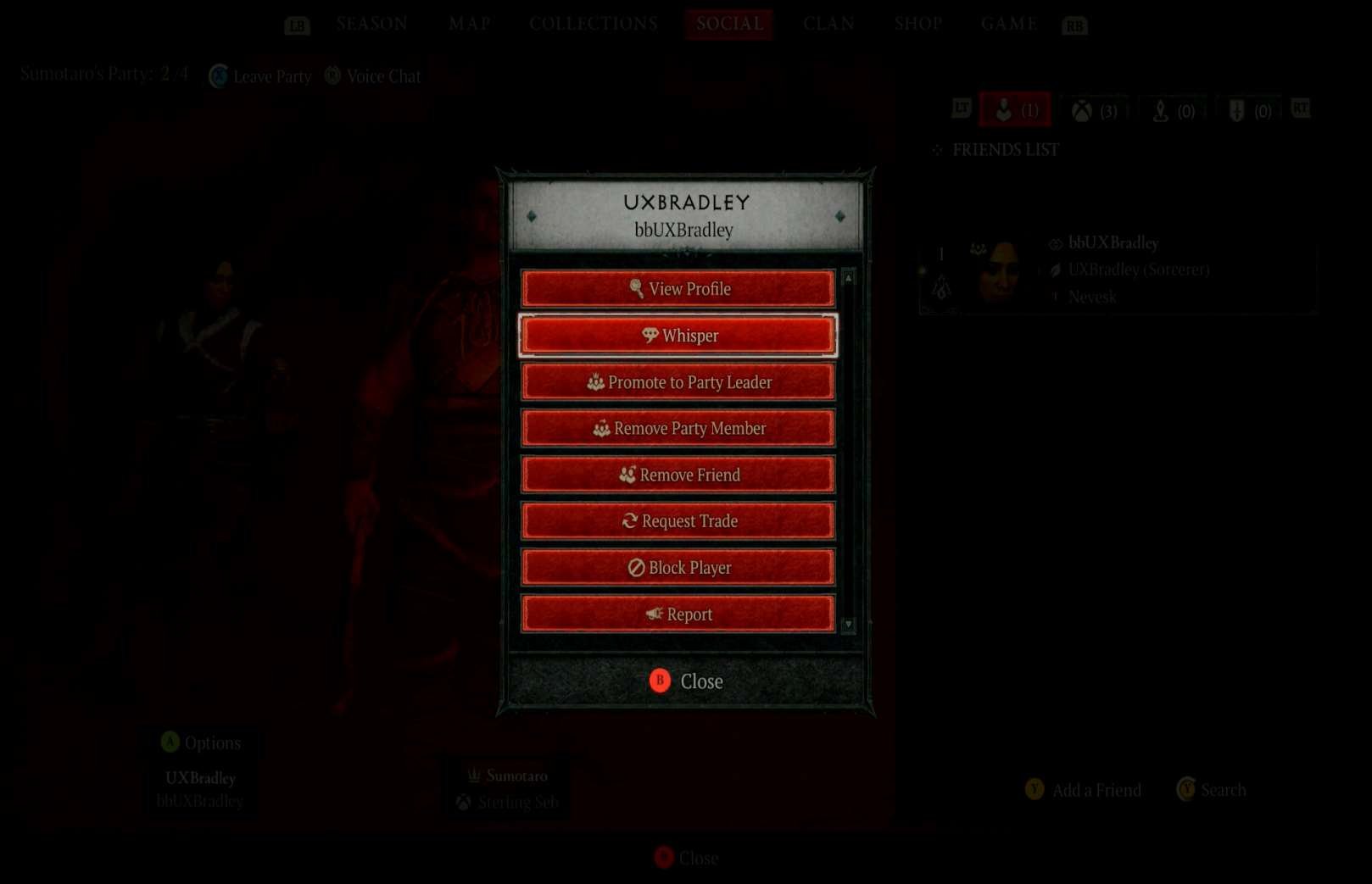 Social Features research screenshot