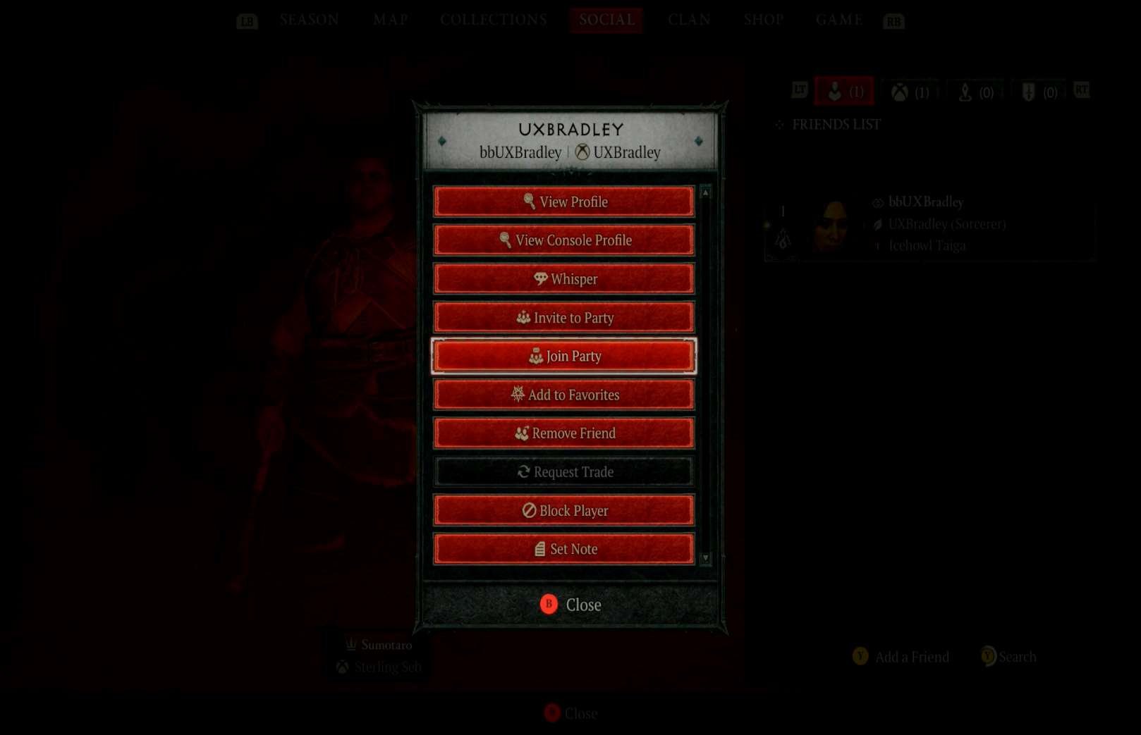 Social Features research screenshot