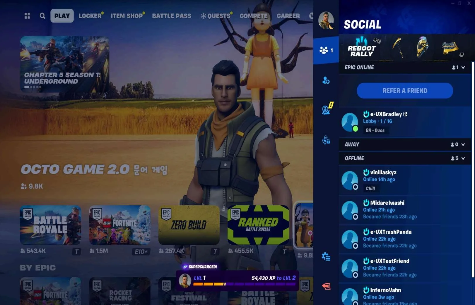 Social Features research screenshot