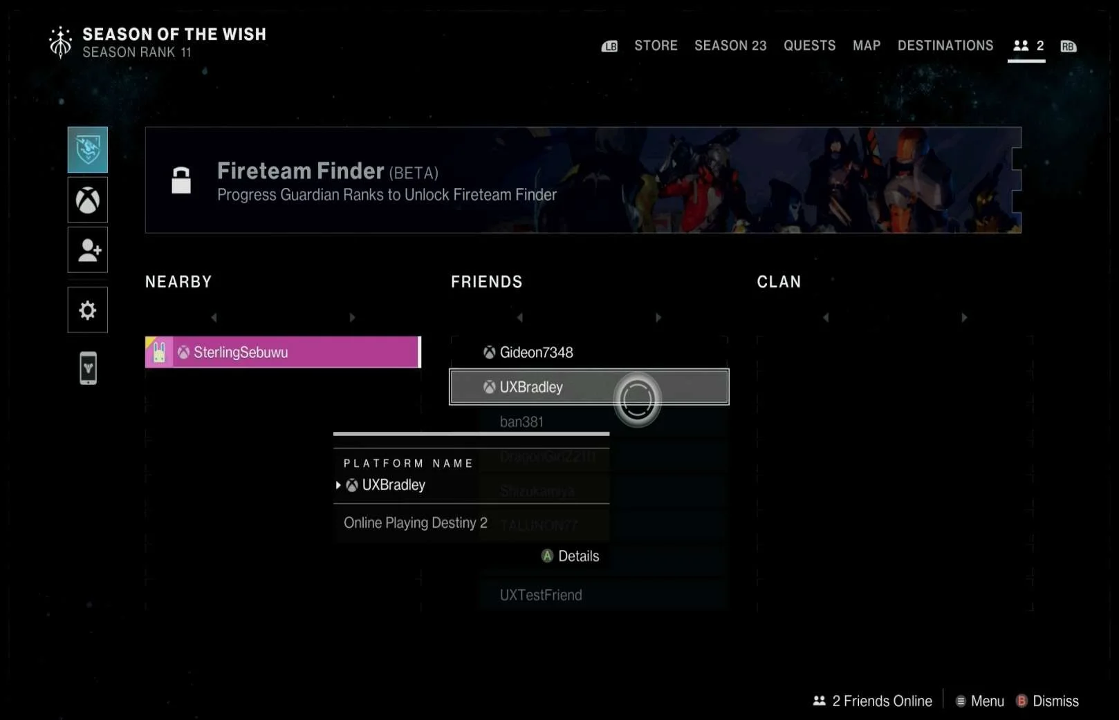 Social Features research screenshot
