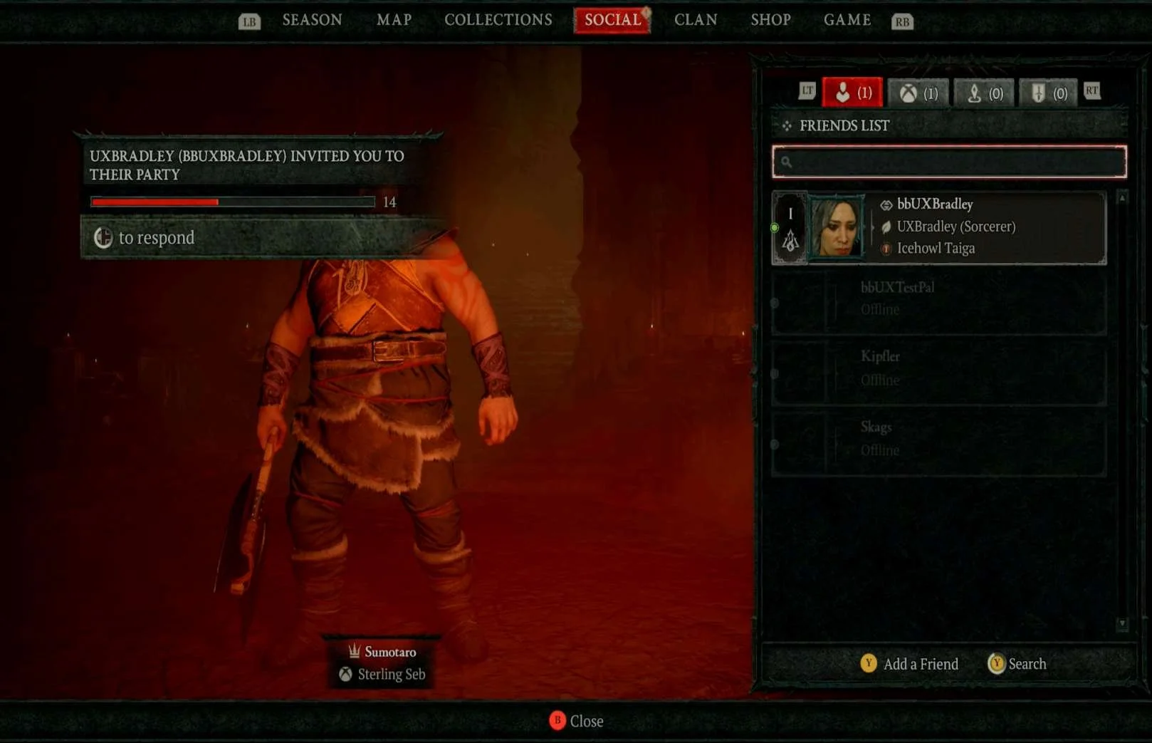 Social Features research screenshot