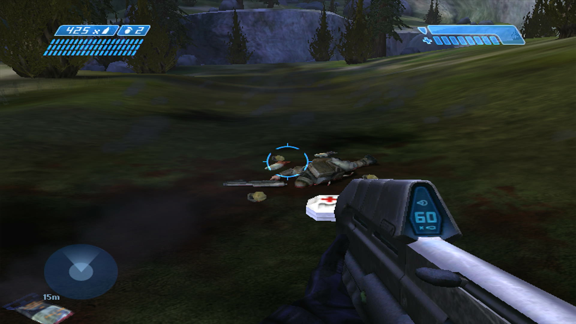 Halo CE shield and health bar